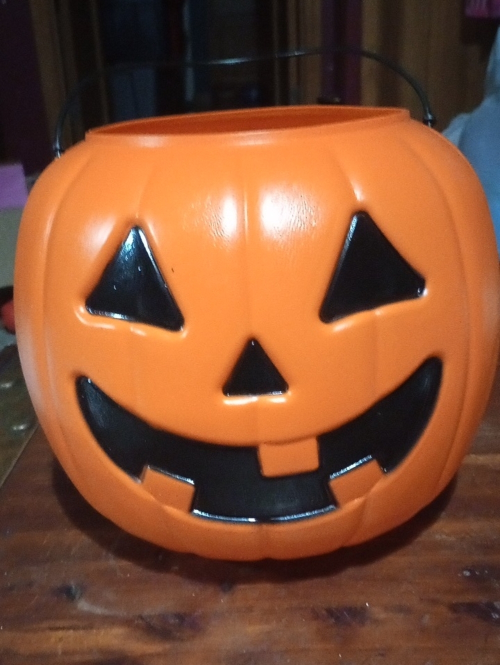 Halloween Pumpkin Candy Bucket - Orange Jack-O'-Lantern